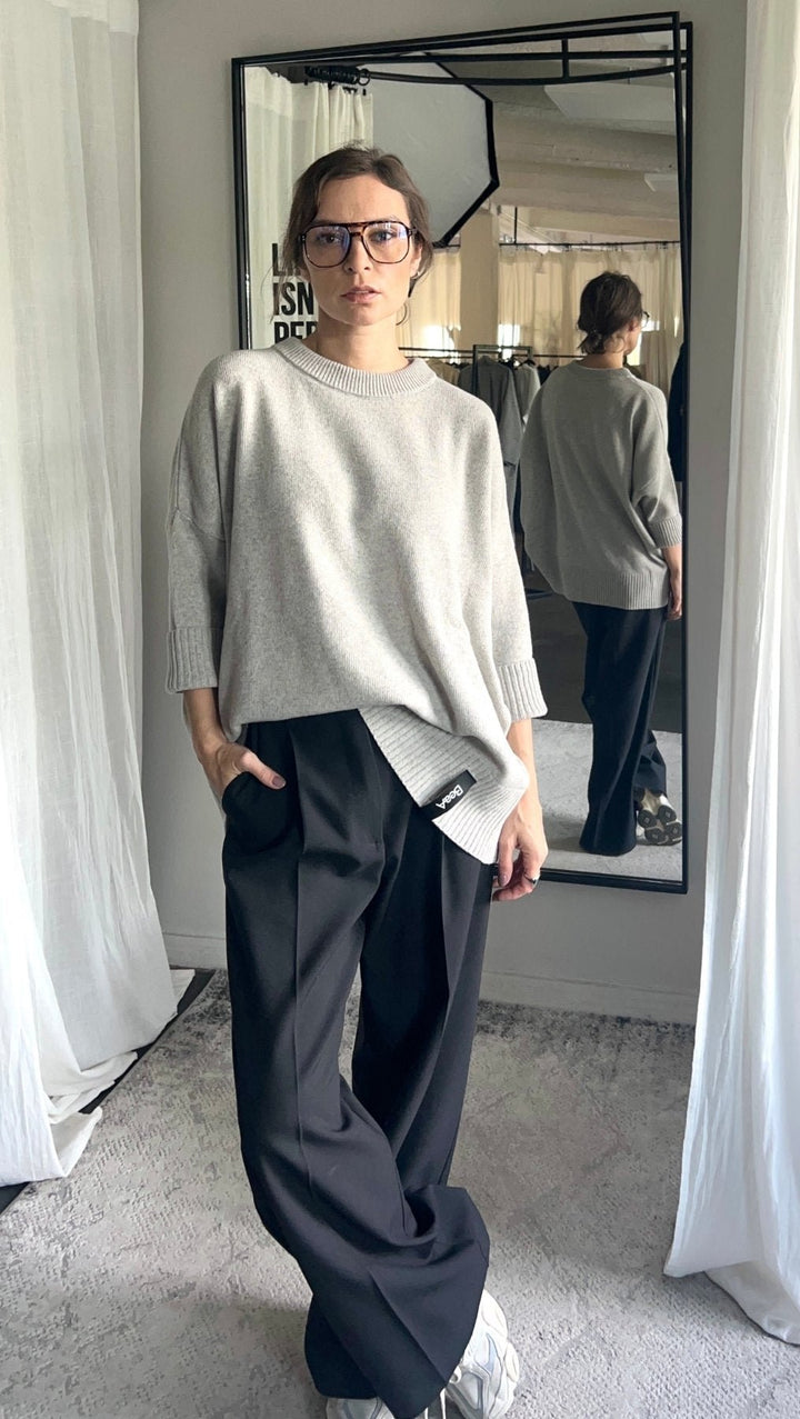 Wool Sweater Quiet Stone - BeaA - Be At Home with Yourself - Top