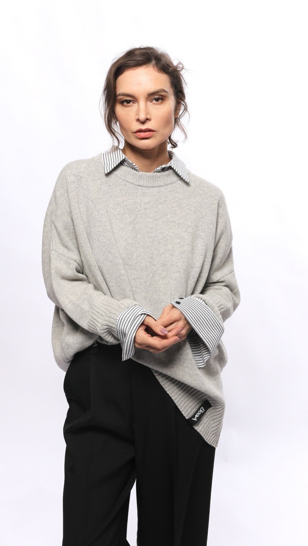 Wool Sweater Quiet Stone - BeaA - Be At Home with Yourself - Top